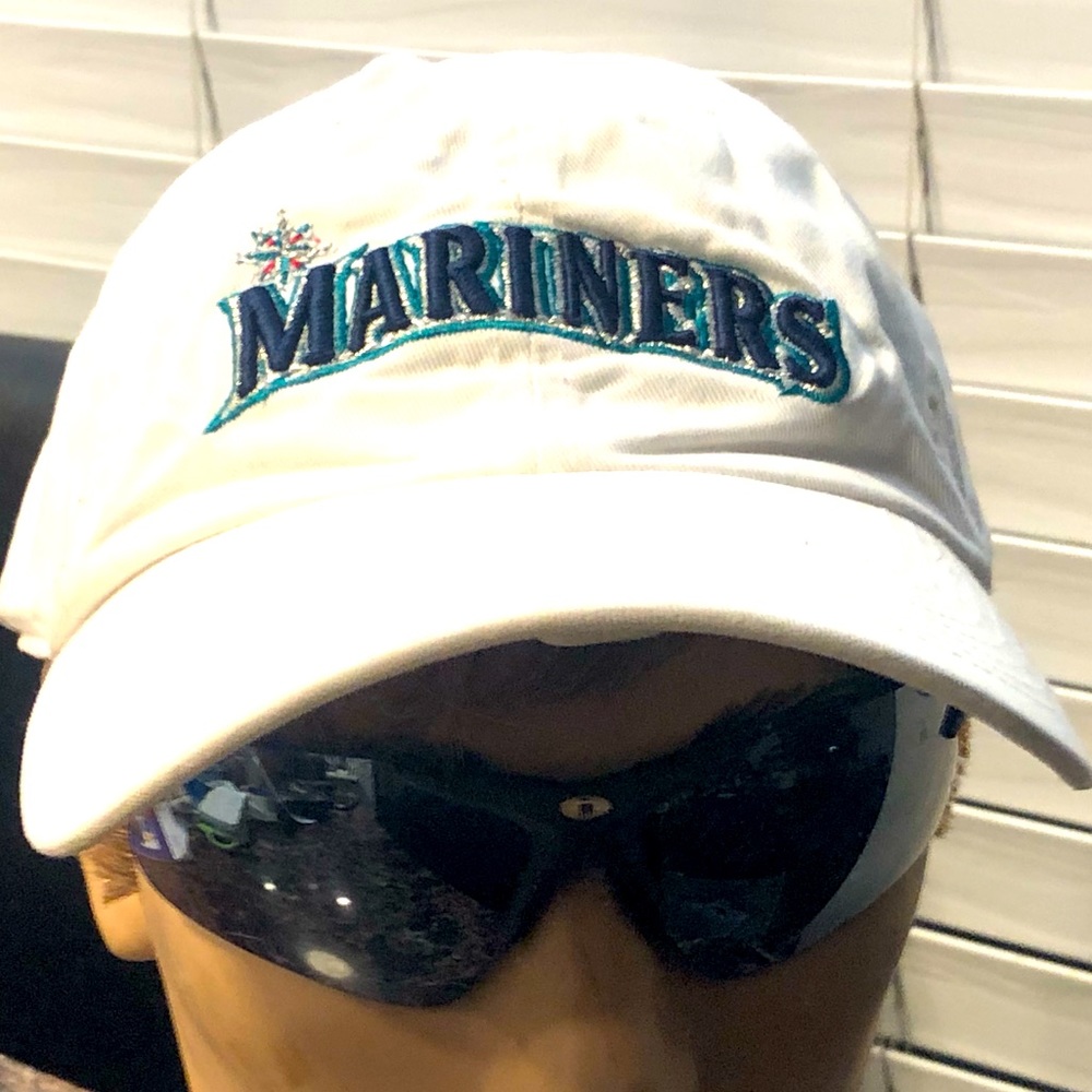 Nike Team Seattle Baseball Mariners White Green Hats Size Adjustable